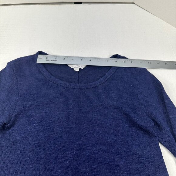 Charming Charlie Women's Size Small Sweater Top Colorblock Blue Red Preowned - Picture 6 of 13